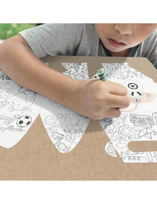 Box Lunch Draw Box con Crayones Incluidos