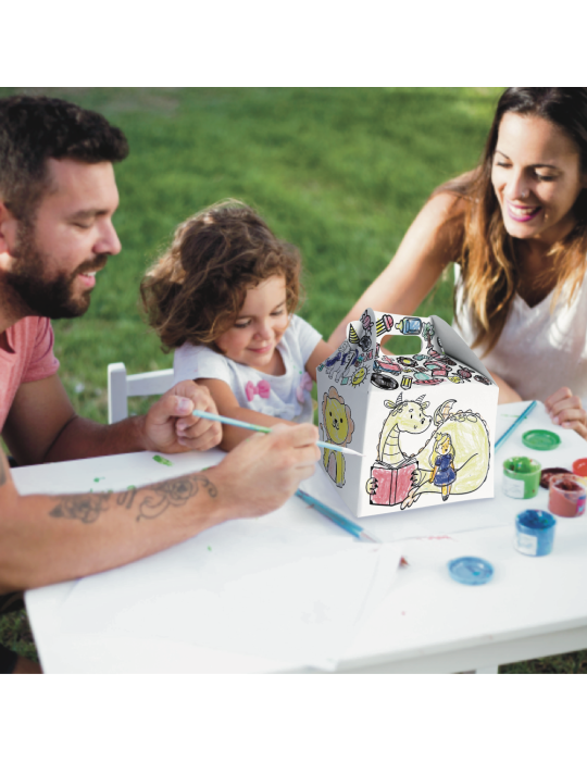 Box Lunch Draw Box con Crayones Incluidos
