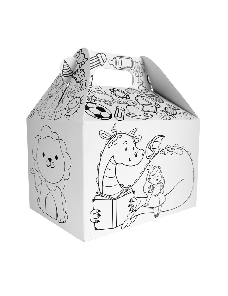 Box Lunch Draw Box con Crayones Incluidos