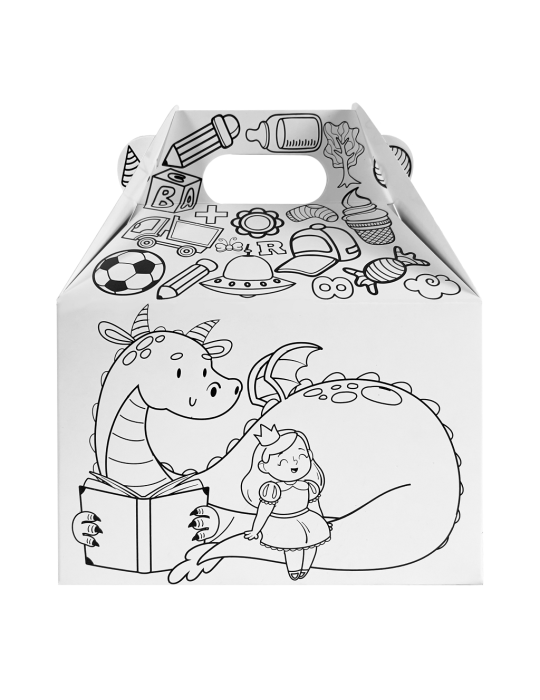 Box Lunch Draw Box con Crayones Incluidos