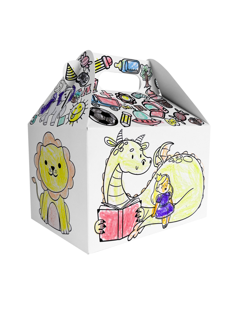 Box Lunch Draw Box con Crayones Incluidos