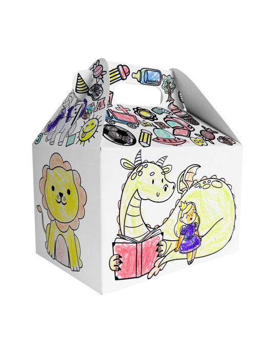 Box Lunch Draw Box con Crayones Incluidos