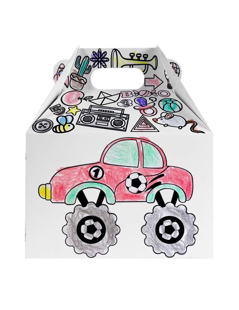 Box Lunch Draw Box con Crayones Incluidos