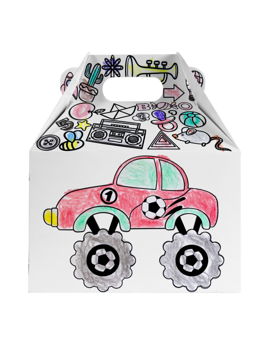 Box Lunch Draw Box con Crayones Incluidos