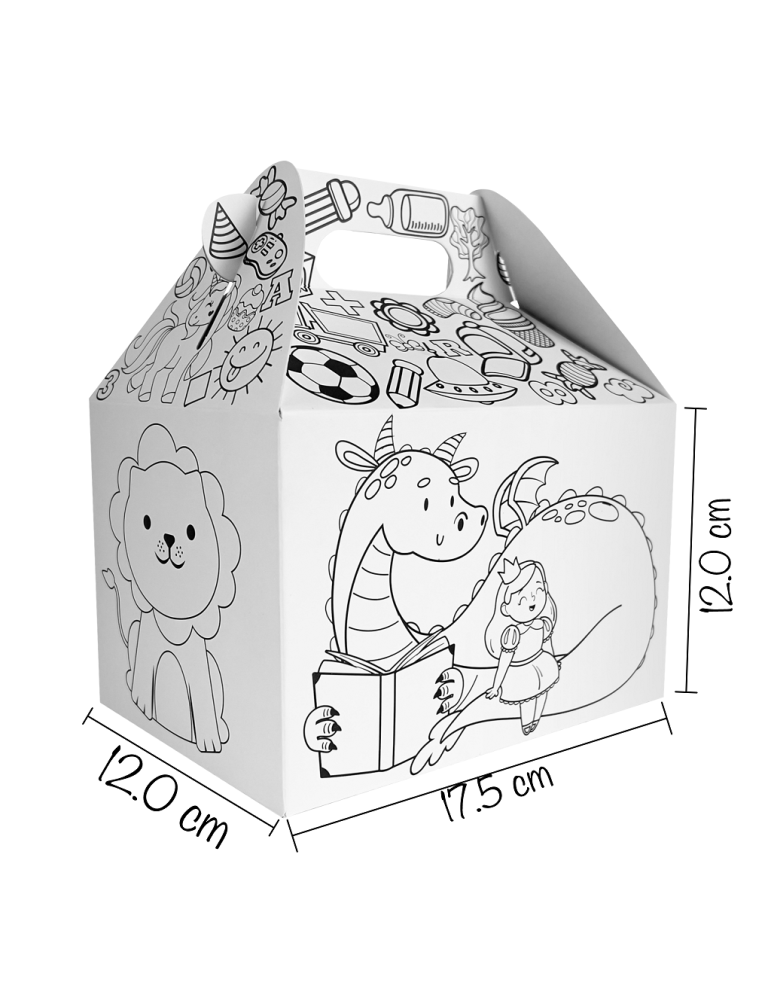 Box Lunch Draw Box con Crayones Incluidos
