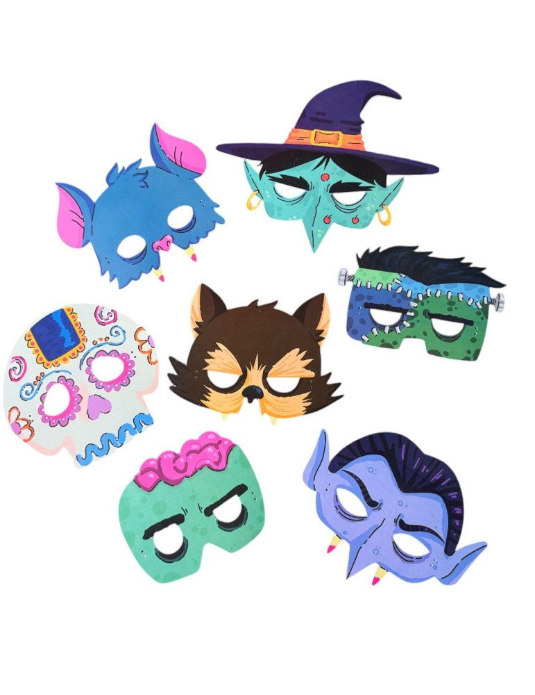 Antifaces para día de muertos, Halloween Antifaces para día de muertos, Halloween