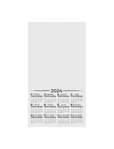 Calendario 2025 De Pared Para Sublimar Acabado Brillante