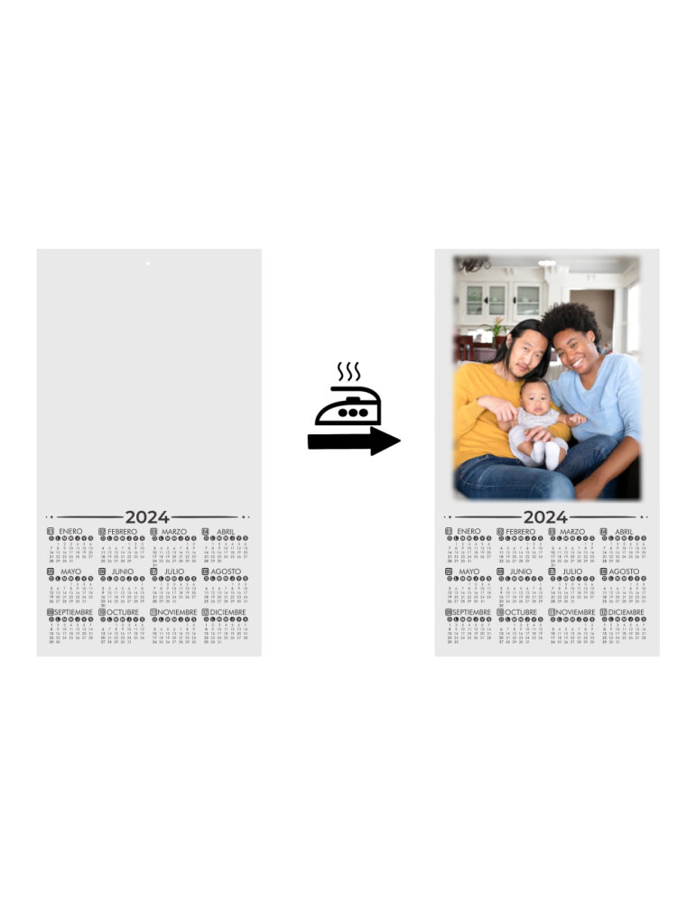 Calendario 2025 De Pared Para Sublimar Acabado Brillante
