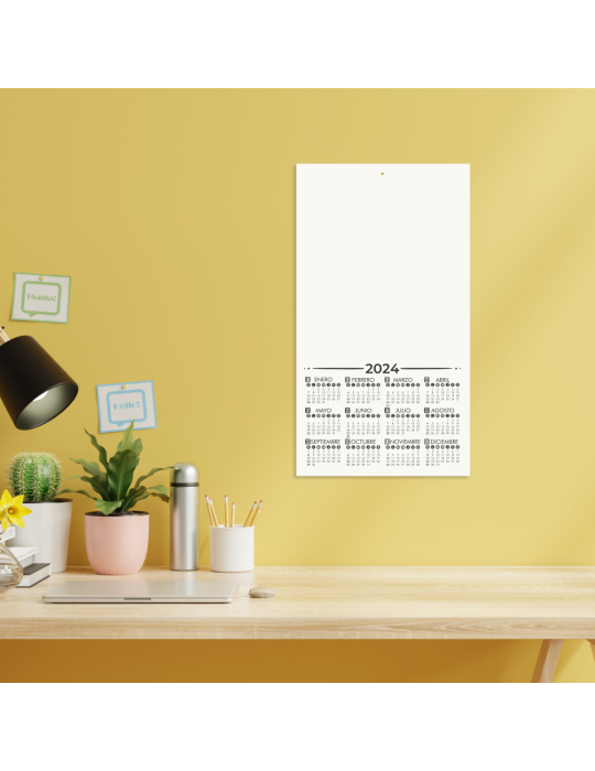 Calendario 2025 De Pared Para Sublimar Acabado Brillante