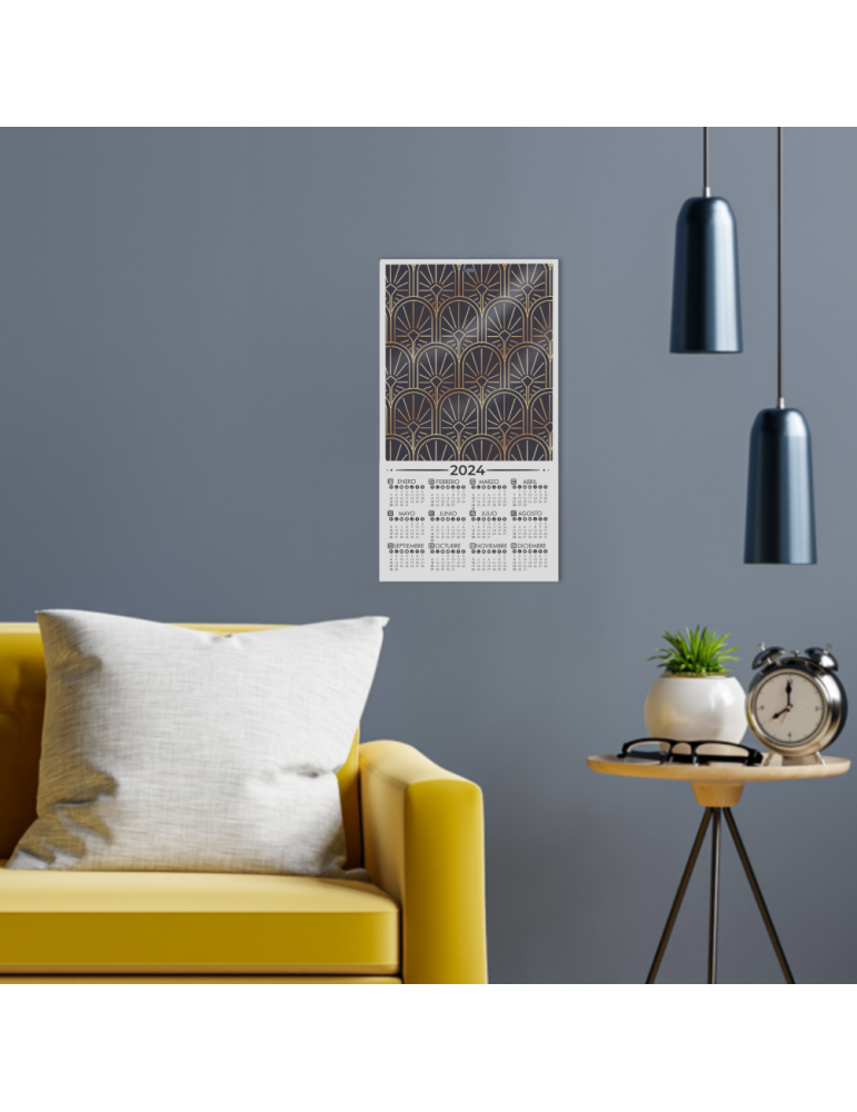 Calendario 2025 De Pared Para Sublimar Acabado Brillante