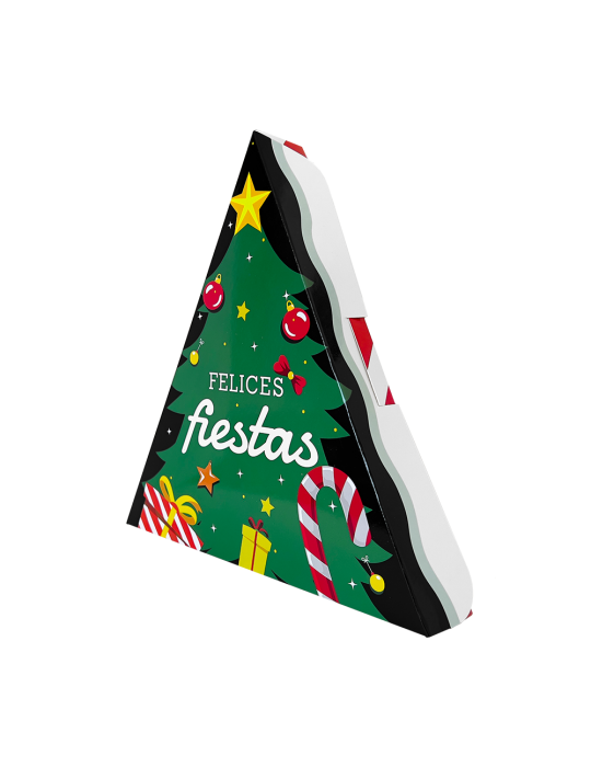 Caja Triangular para Regalo Navideño