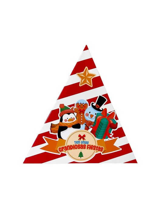 Caja Triangular para Regalo Navideño