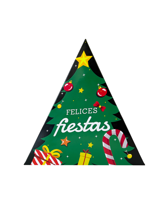 Caja Triangular para Regalo Navideño