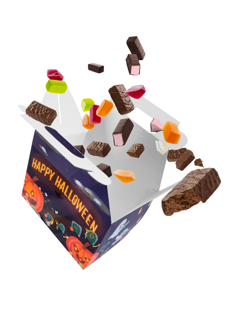 Caja Tipo Box Lunch  Halloween - Día de Muertos