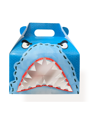 Cajita tipo Box Lunch Shark Box (25 pzs)
