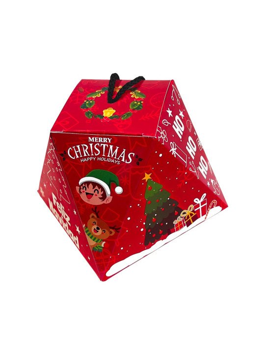 Dulcero Navidad Ocho Caras Base Cuadrada