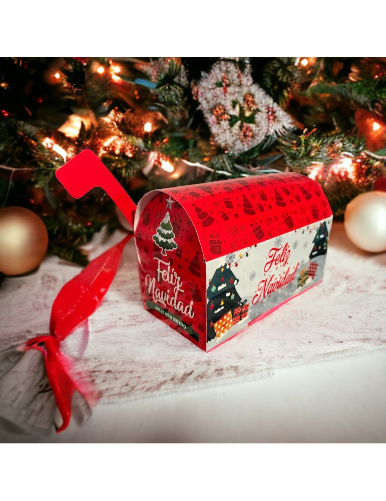 Caja Dulcero Buzón Navideño