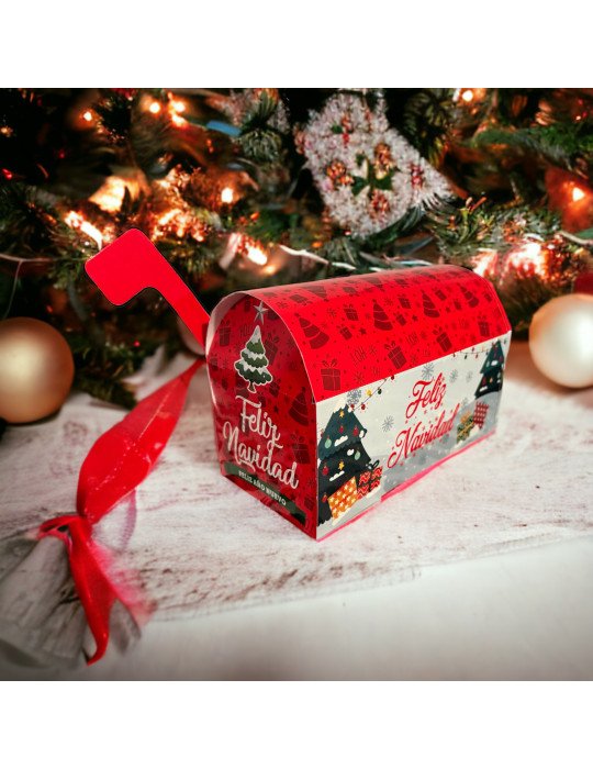 Caja Dulcero Buzón Navideño