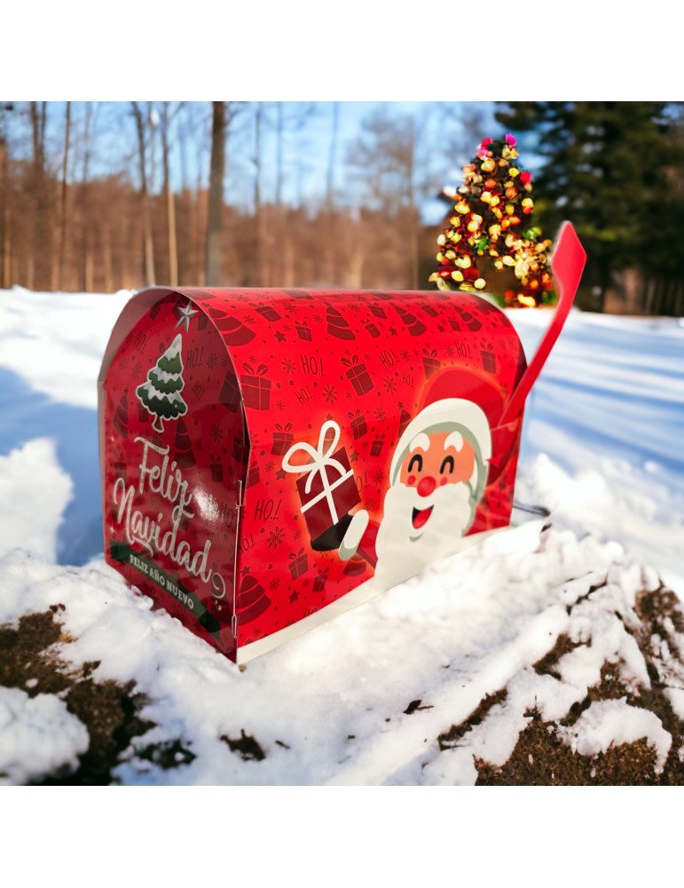 Caja Dulcero Buzón Navideño
