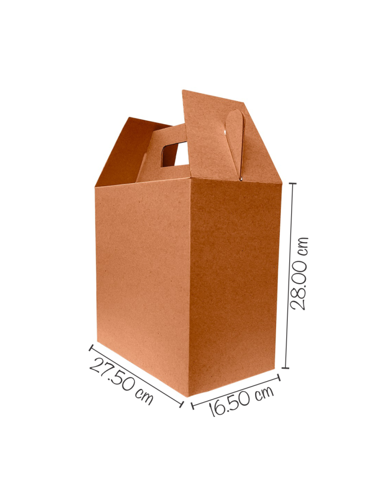 Caja de Cartón Microcorrugado Tipo Box Lunch Jumbo