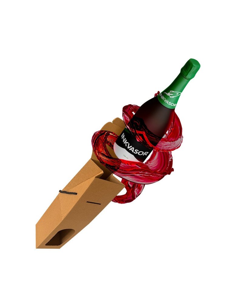 Caja de Cartón Para Botella de Vino