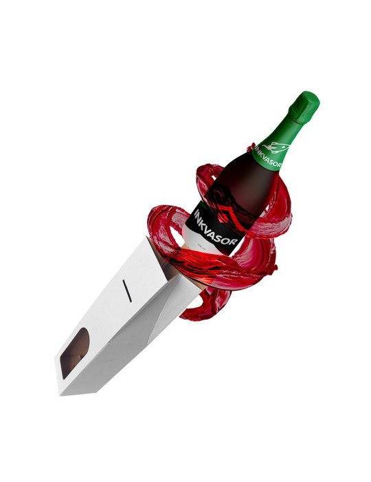 Caja de Cartón Para Botella de Vino