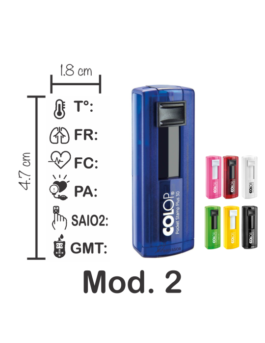 Sello Portátil Signos Vitales Para Enfermería (1.8x4.7cm)