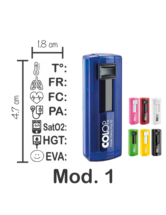 Sello Portátil Signos Vitales Para Enfermería (1.8x4.7cm)