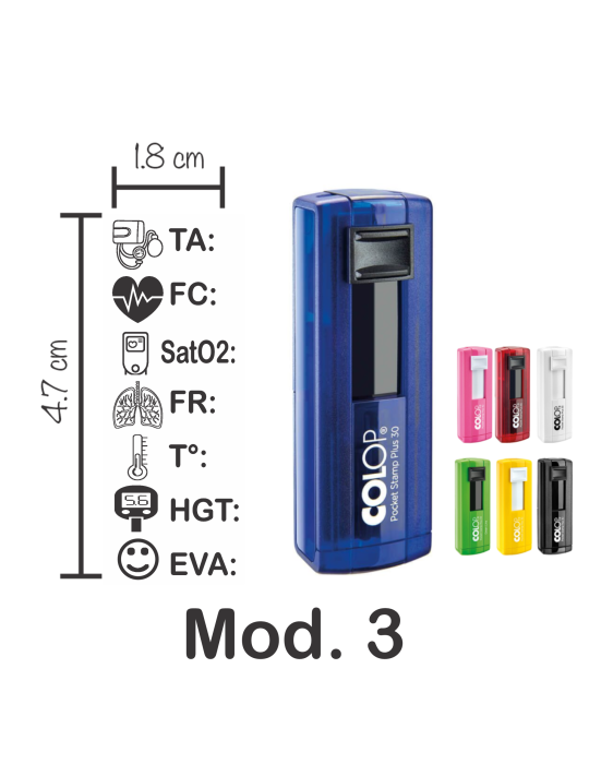 Sello Portátil Signos Vitales Para Enfermería (1.8x4.7cm)