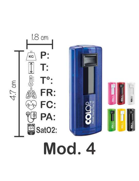 Sello Portátil Signos Vitales Para Enfermería (1.8x4.7cm)