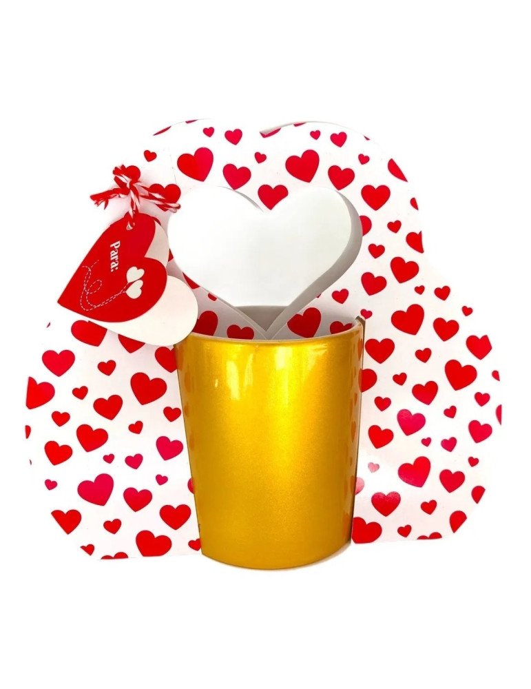 Caja Para Taza Tipo Blister Corazón