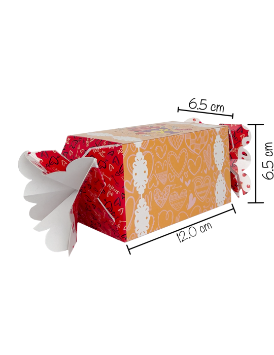 Caja Tipo Dulce San Valentín Dos Diseños