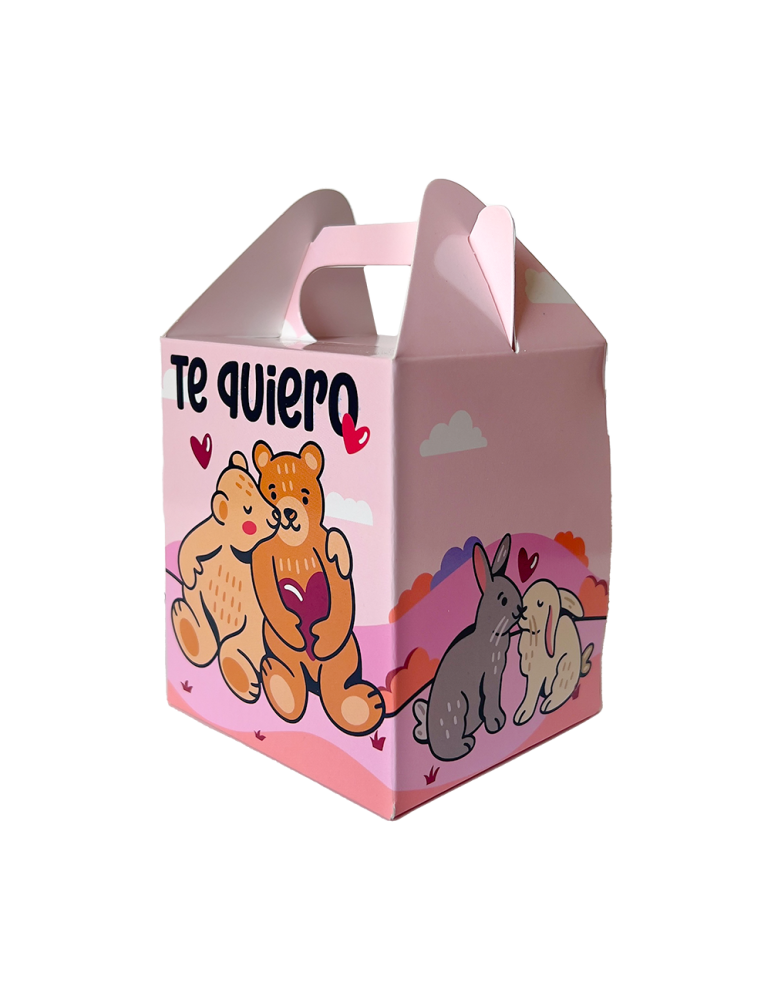 Caja Tipo Mini Box Lunch San Valentín
