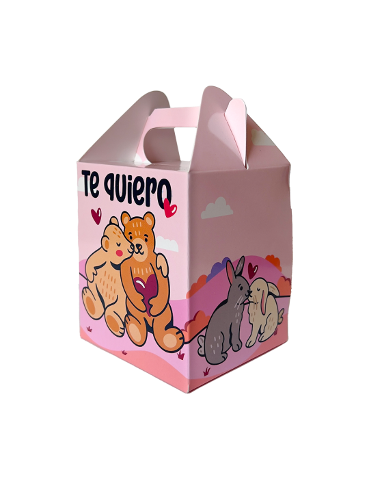Caja Tipo Mini Box Lunch San Valentín