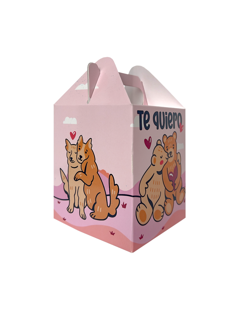 Caja Tipo Mini Box Lunch San Valentín