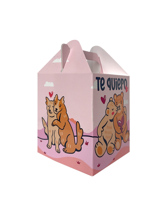 Caja Tipo Mini Box Lunch San Valentín