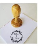 Sello Base Circular De Madera 5cm Ø