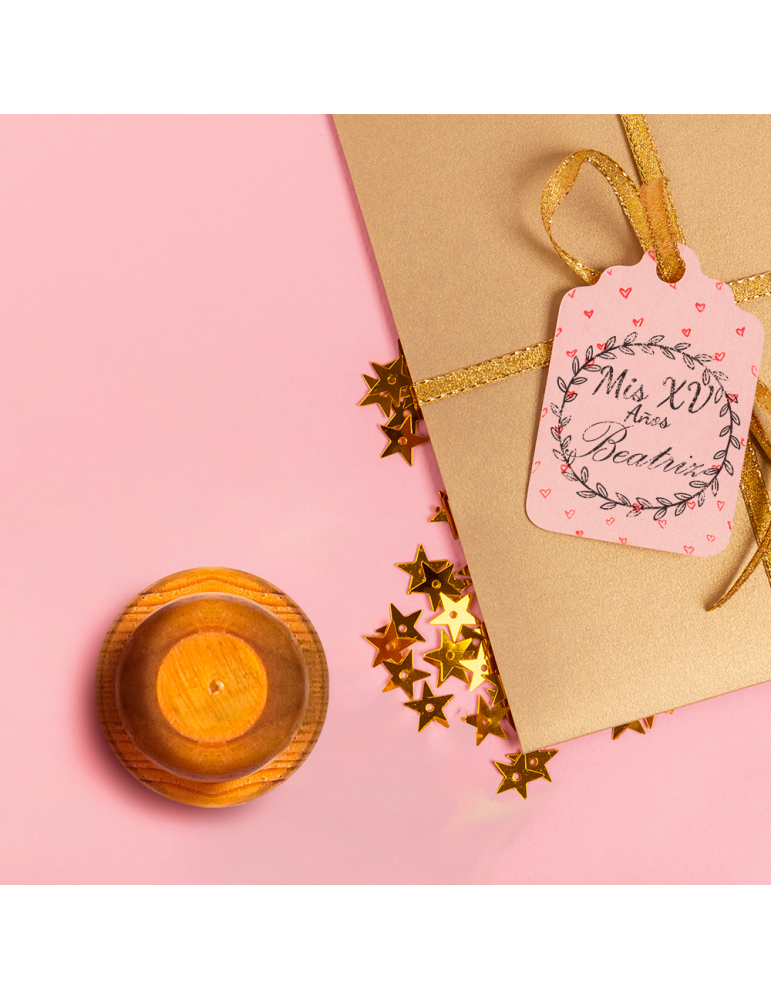 Sello Base Circular De Madera 5cm Ø