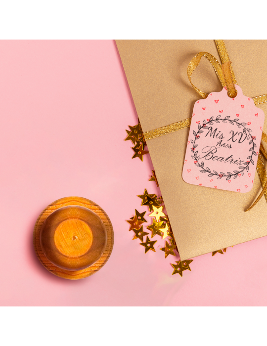 Sello Base Circular De Madera 5cm Ø