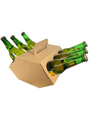Caja de Cartón Microcorrugado Tipo Monoblock Cervecero