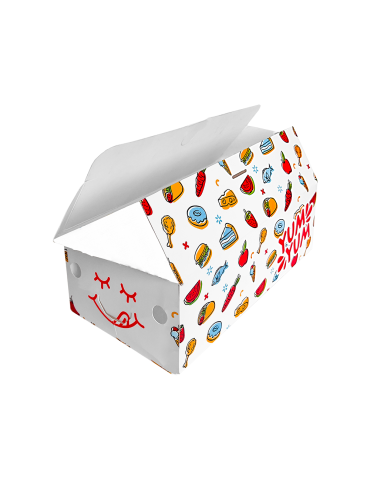Caja Para Snacks Diseño Yum Yum