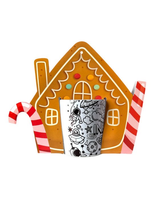 Caja Tipo Asa / Blister Para Taza Diseños Navideños