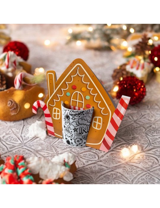 Caja Tipo Asa / Blister Para Taza Diseños Navideños