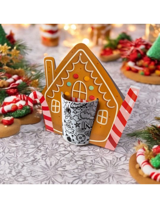 Caja Tipo Asa / Blister Para Taza Diseños Navideños