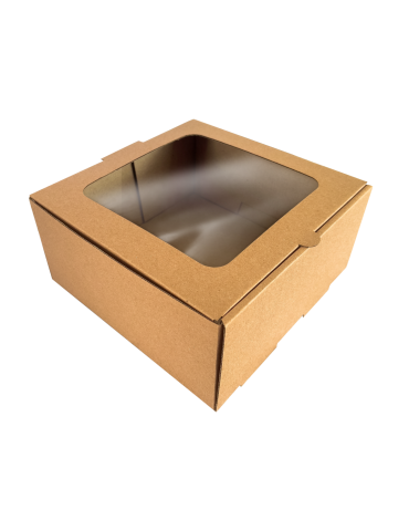 Mail Box de Grande de Cartón Microcorrugado con Ventana de Acetato (25 pzs)