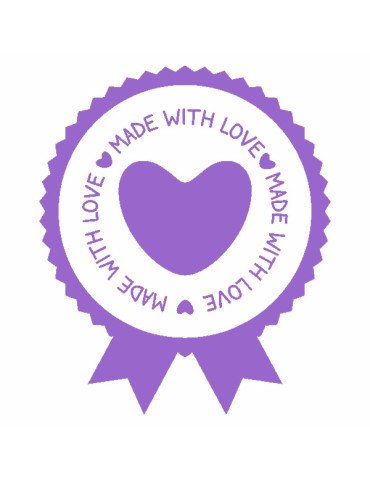 Sello Base de Madera circular 4cm Ø Colección Hand Made 2