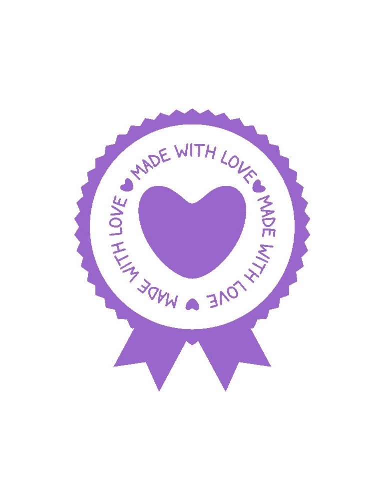 Sello Base de Madera circular 4cm Ø Colección Hand Made