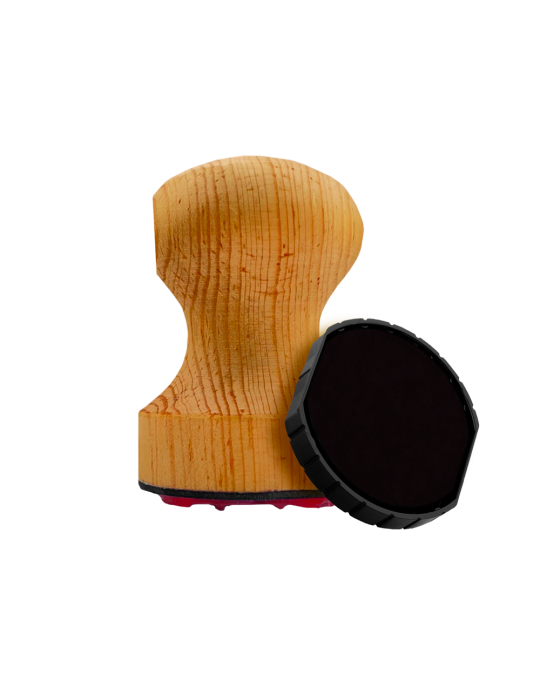 Sello Base de Madera circular 4cm Ø Colección Hand Made