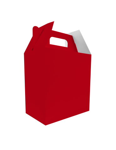 Caja Grande De Cartón Tipo Box Lunch Colores 2