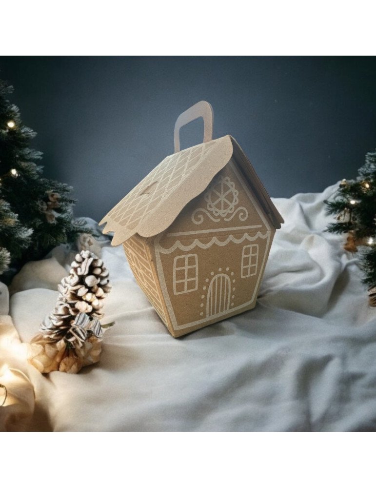 Mini Box Lunch Kraft Casa de Jengibre